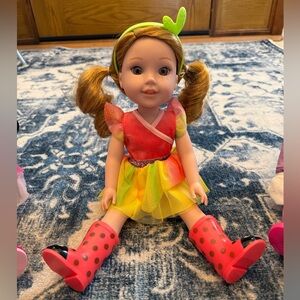 WellieWishers by American Girl Doll, 14.5-inch Willa Doll & outfit/accessories